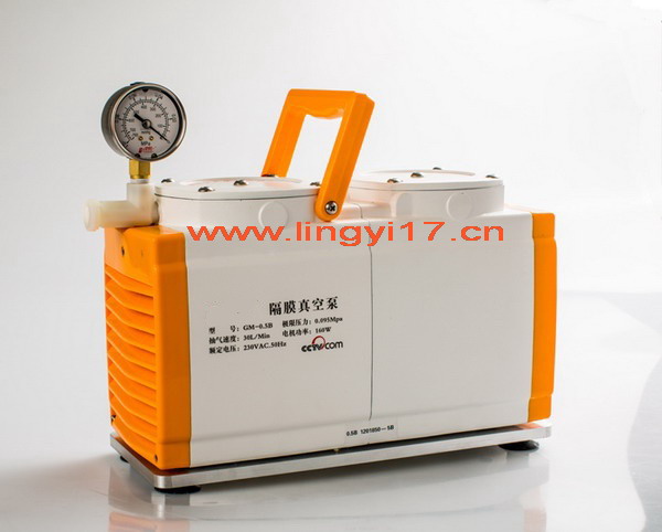 隔膜真空泵GM-0.33B防腐型，抽氣速度20L/Min
